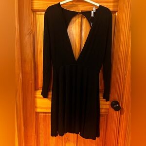 ASOS Black Deep V, Backless Dress